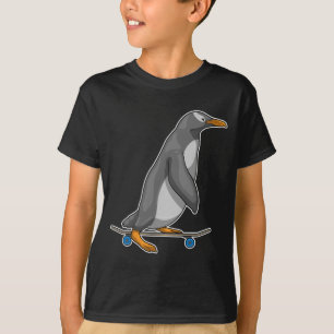 Penguin Skater Skateboard T Shirt