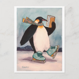 Penguin Skater-vykort Vykort
