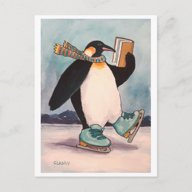 Penguin Skater-vykort Vykort (Framsida)