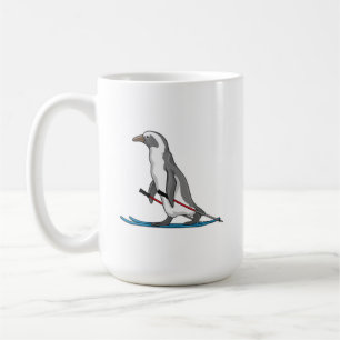 Penguin Skier Ski Kaffemugg