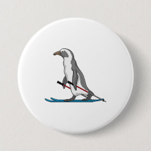 Penguin Skier Ski Knapp