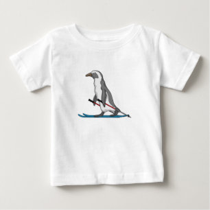 Penguin Skier Ski T Shirt