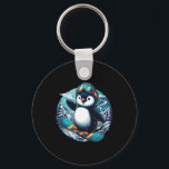 Penguin Snowboard Apparat Snowboarding Snowboarder Nyckelring<br><div class="desc">Penguin Snowboard Apparat Snowboarder Snowboarder Snowboard</div>
