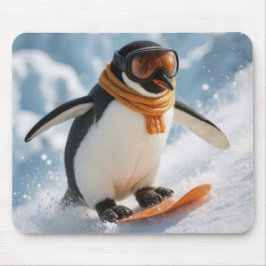 Penguin Snowboarding Downhill Musmatta