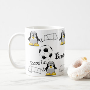 Penguin Soccer Ball Roligt Mugg