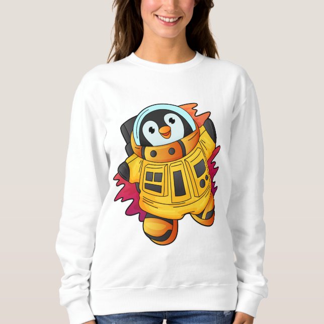 Penguin som astronaut i Kostym T Shirt (Framsida)