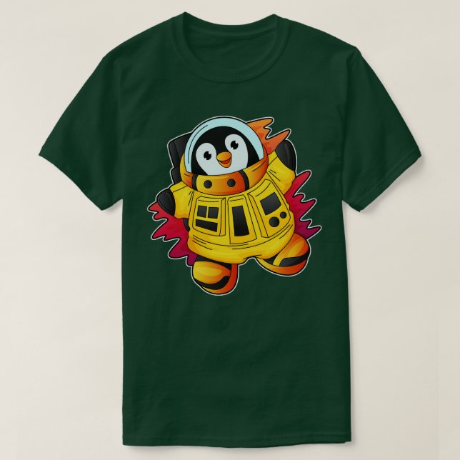 Penguin som astronaut i Kostym T Shirt (Design framsida)