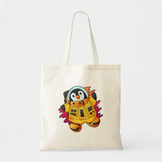 Penguin som astronaut i Kostym Tygkasse (Framsidan)