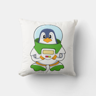 Penguin som Astronaut med Costume Kudde