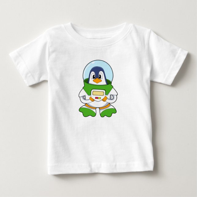 Penguin som Astronaut med Costume T Shirt (Framsida)