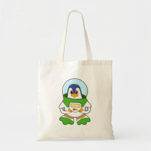 Penguin som Astronaut med Costume Tygkasse