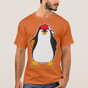 Penguin som basketspelare med Basketball boll T Shirt