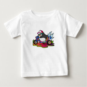 Penguin som Biker med motorcykel T Shirt