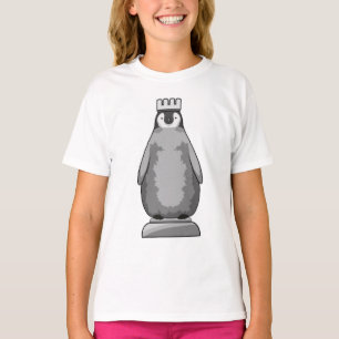 Penguin som Chess biet Kung T Shirt