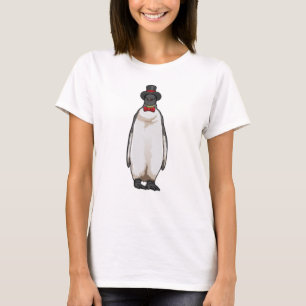 Penguin som gentleman med Hat T Shirt