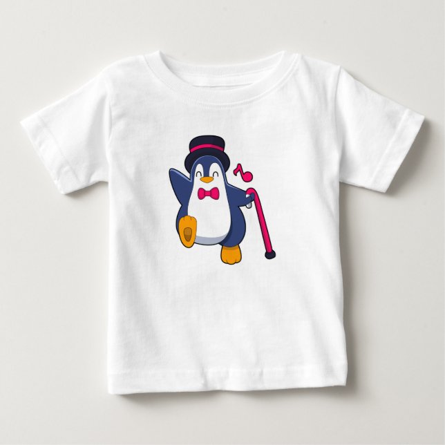 Penguin som Groom med Tie T Shirt (Framsida)