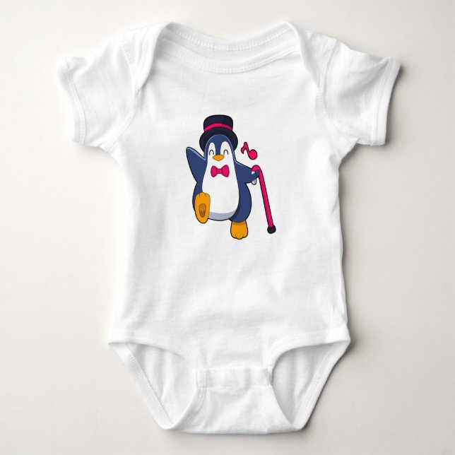 Penguin som Groom med Tie T Shirt (Framsida)
