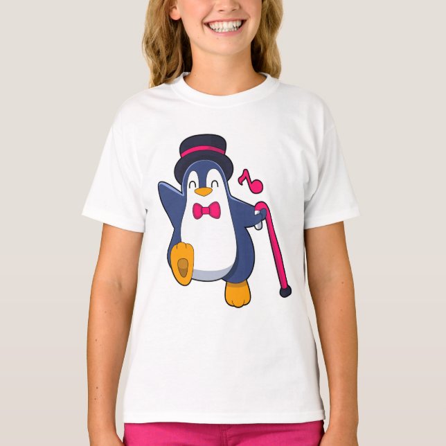 Penguin som Groom med Tie T Shirt (Framsida)