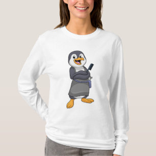 Penguin som Hair stylist med Comb T Shirt