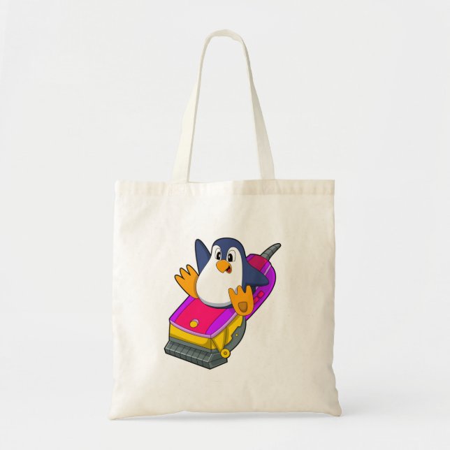 Penguin som Hairdresser med Razor Tygkasse (Framsidan)