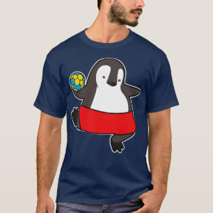 Penguin som handbollsspelare med handboll 1 t shirt