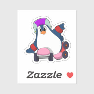Penguin som infogad Skater med infogade skal