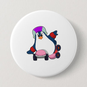 Penguin som infogad Skater med infogade skal Knapp