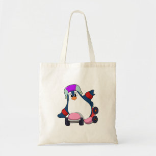 Penguin som infogad Skater med infogade skal Tygkasse