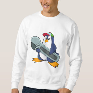 Penguin som Mekaic med Verktyg Lång Ärmad Tröja