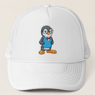 Penguin som Nerd med glasögon Keps
