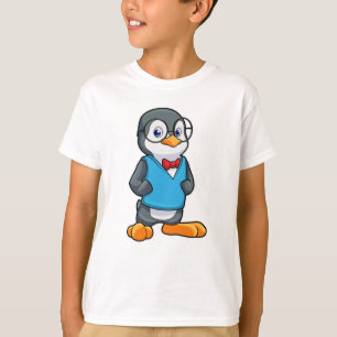 Penguin som Nerd med glasögon T Shirt