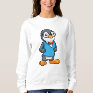 Penguin som Nerd med glasögon T Shirt