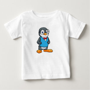 Penguin som Nerd med glasögon T Shirt