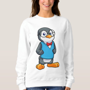 Penguin som Nerd med glasögon T Shirt