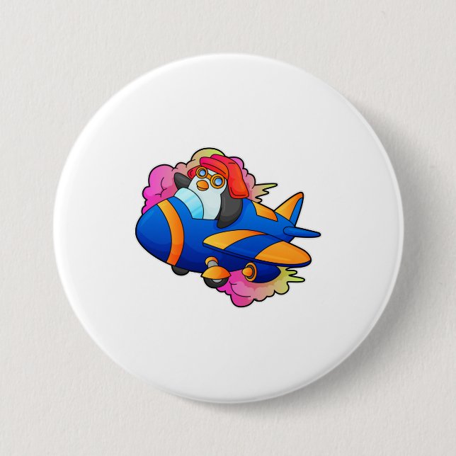 Penguin som pilot med Flygplan Knapp (Framsida)