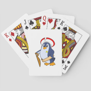 Penguin som Pirat med Hat Casinokort