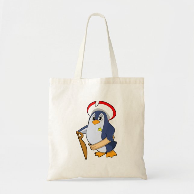 Penguin som Pirat med Hat Tygkasse (Framsidan)