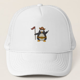 Penguin som Pirat med Pirat bälte och Hat Keps