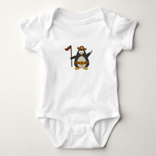 Penguin som Pirat med Pirat bälte och Hat T Shirt