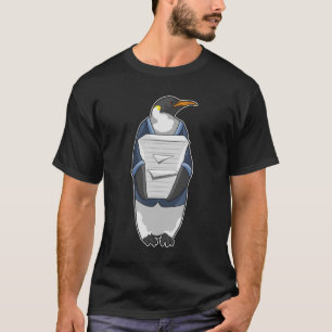 Penguin som sekreterare vid Stack of papper T Shirt