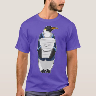 Penguin som sekreterare vid Stack of papper T Shirt
