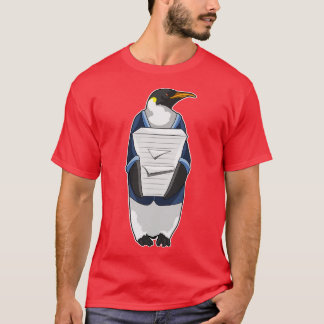 Penguin som sekreterare vid Stack of papper T Shirt