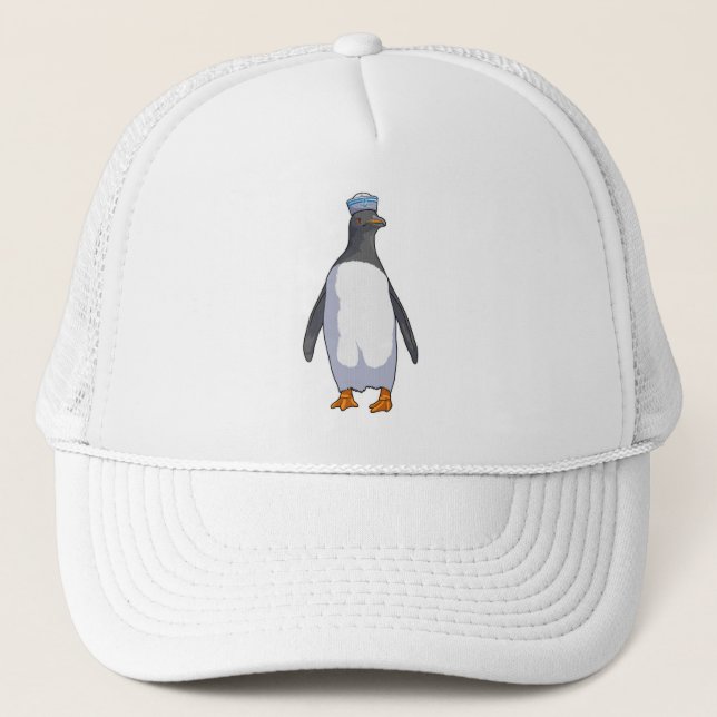 Penguin som sjöman med hatt keps (Framsida)