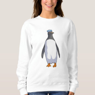 Penguin som sjöman med hatt t shirt