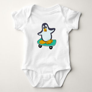 Penguin som Skater på Skateboard T Shirt
