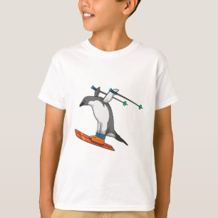 Penguin som Ski jumper med Ski T Shirt