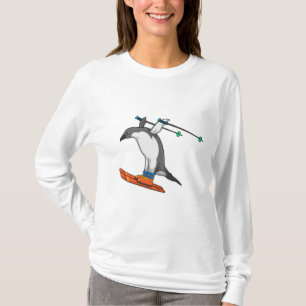 Penguin som Ski jumper med Ski T Shirt