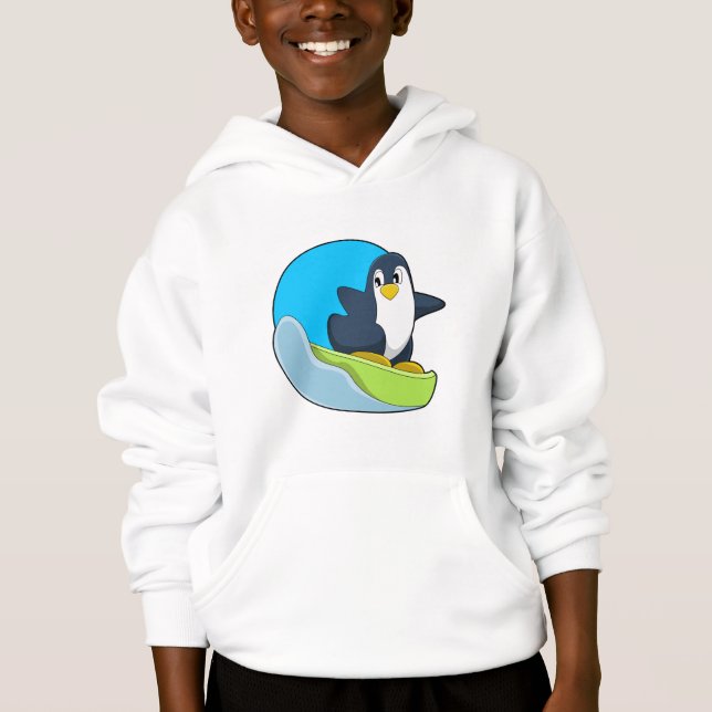 Penguin som Snowboarder med Sonowboard.PNG T Shirt (Framsida)