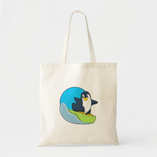 Penguin som Snowboarder med Sonowboard.PNG Tygkasse