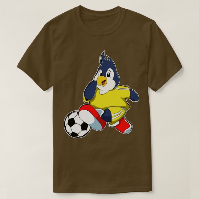 Penguin som spelare i boll 1 t shirt (Design framsida)